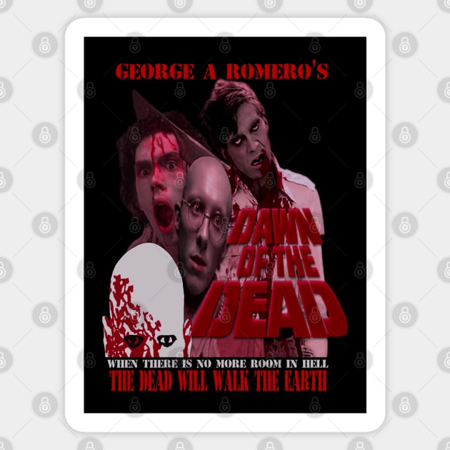 Dawn Of The Dead,Classic Horror (Version 2) Sticker by The Dark Vestiary